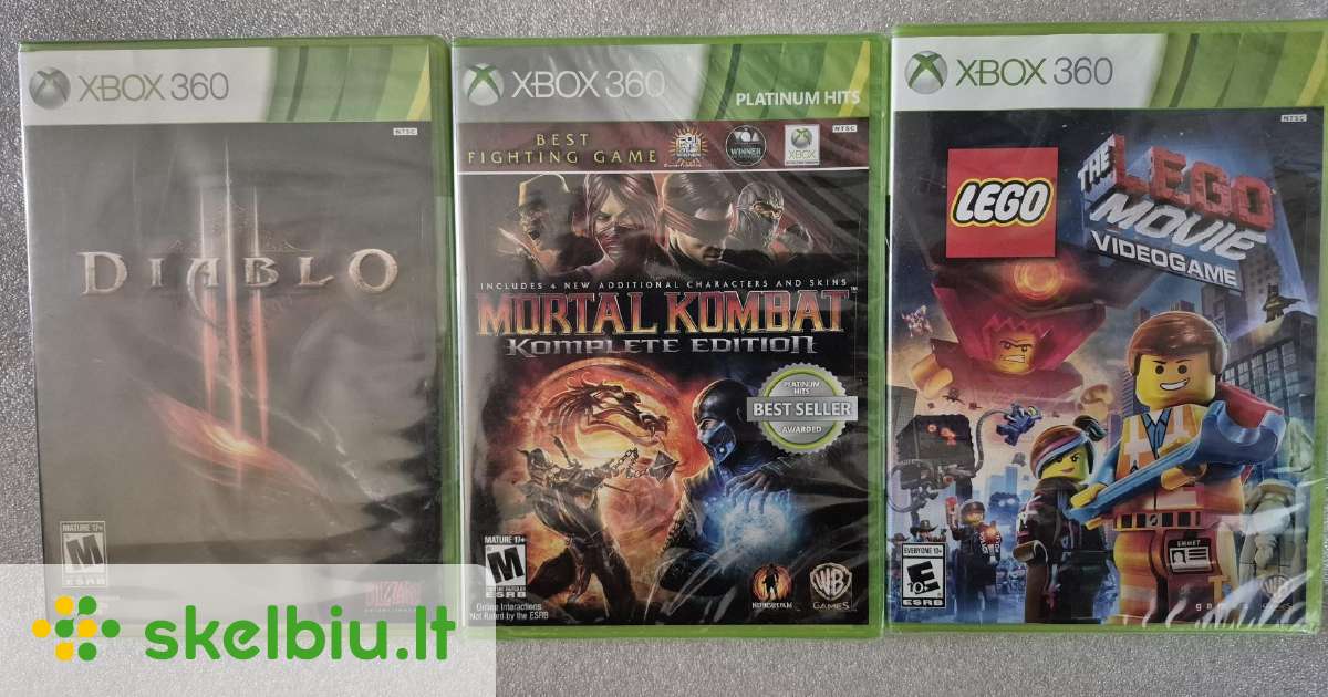 mortal kombat xbox 360 skelbimai - Skelbiu.lt