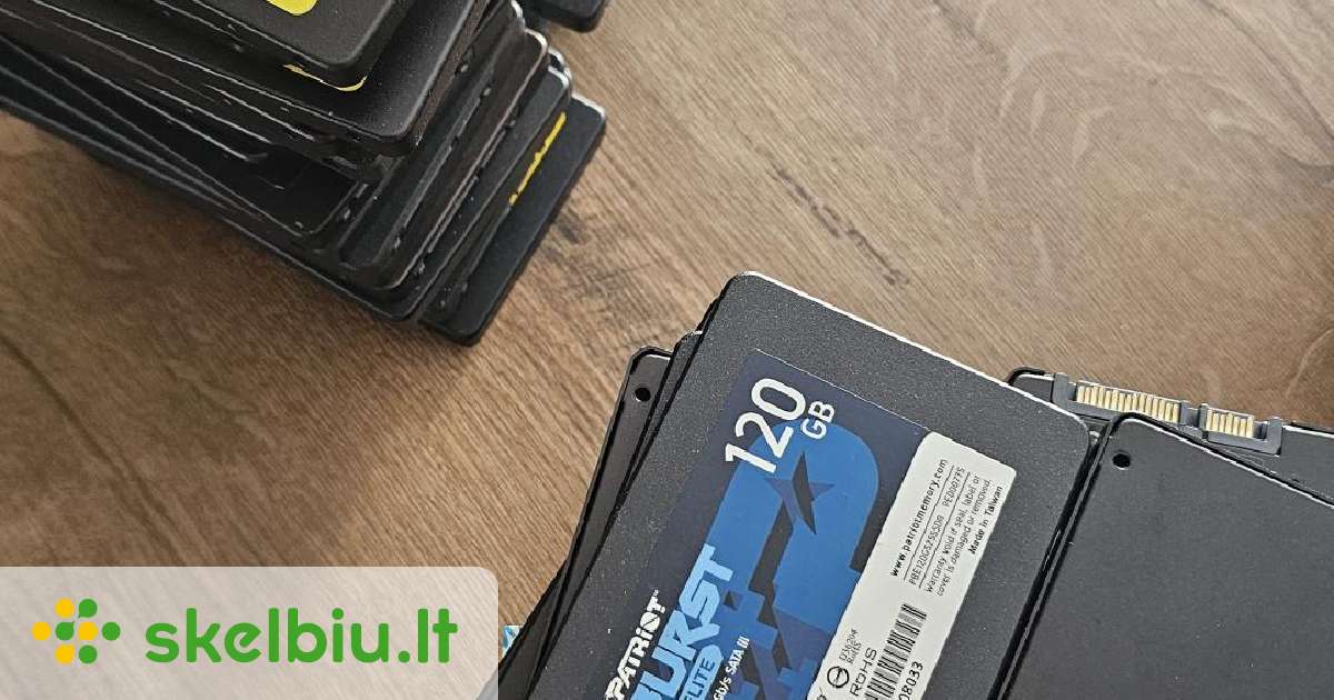 SSD 120gb yra ir RAM ddr8 GB - Skelbiu.lt