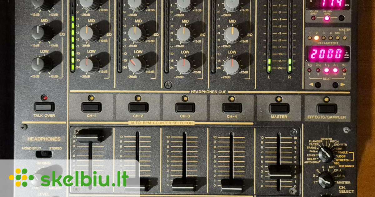 【＊Hikaru＊】Pioneer DJM-600 DJM-600 (zarchiwizowane) 4-channel effects mixer (black