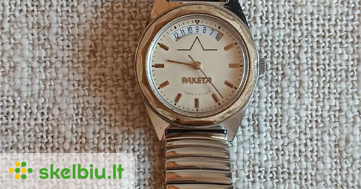 Tarybinis mechaninis laikrodis Raketa - Skelbiu.lt