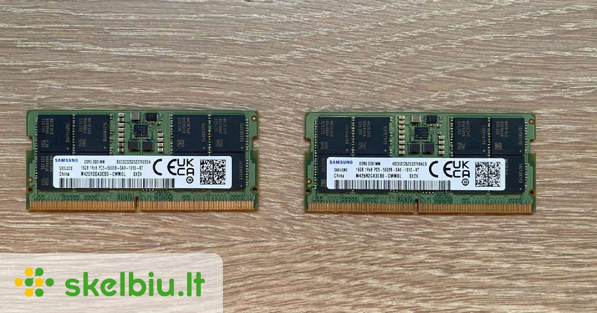 samsung 16gb ddr5 5600mhz ram skelbimai - Skelbiu.lt