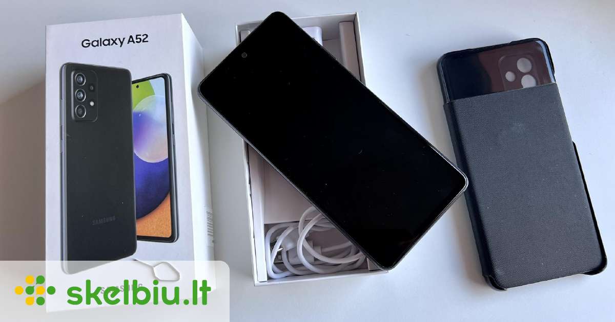 スマートフォン本体 7811 Samsung Galaxy A52 Samsung Galaxy A52 - Techniniai duomenys, kaina ir apžvalga | Kalvo