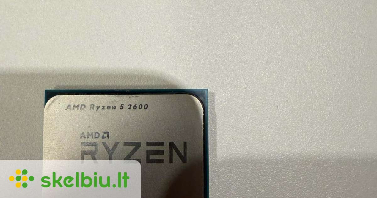 cpu ryzen 5 2600 skelbimai - Skelbiu.lt