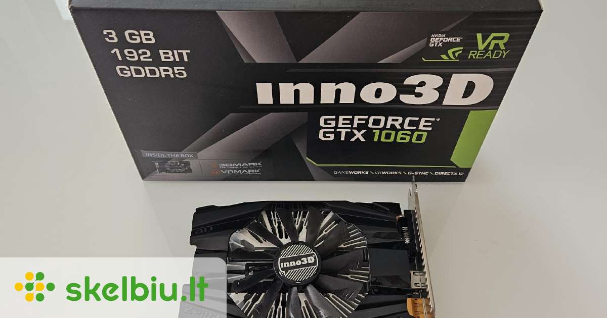 gtx 1060 3gb skelbimai - Skelbiu.lt