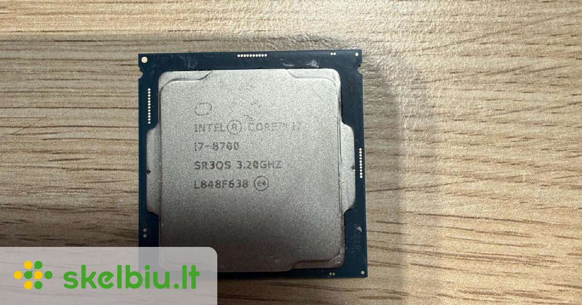 intel core i7 8700 skelbimai - Skelbiu.lt