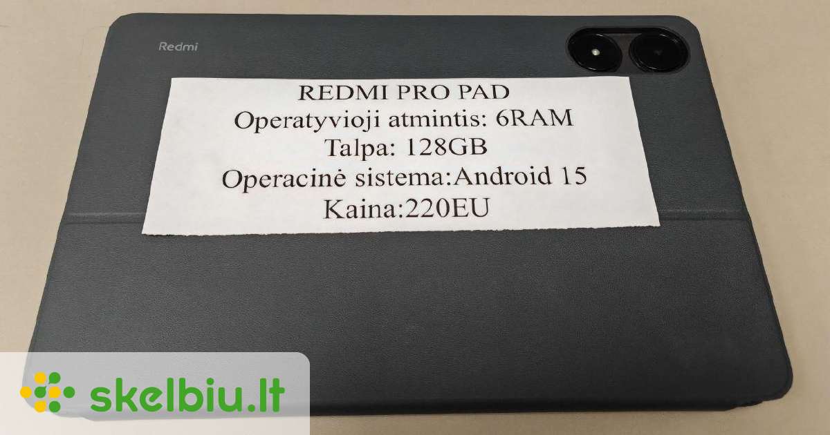 xiaomi redmi pad pro 128gb skelbimai - Skelbiu.lt