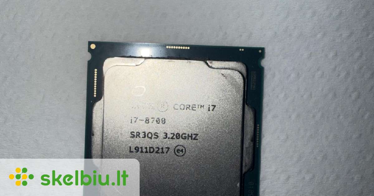 intel core i7 8700 skelbimai - Skelbiu.lt