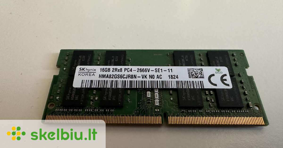 ddr4 16gb 2666mhz skelbimai - Skelbiu.lt