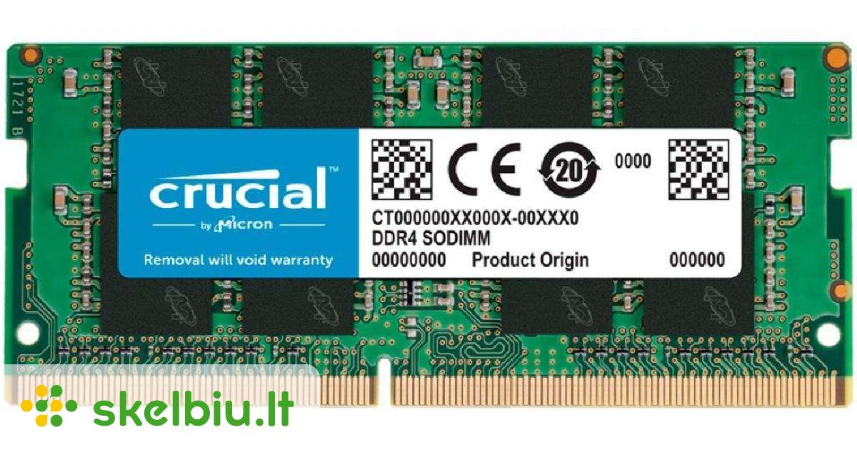 crucial 16gb ddr4 3200 sodimm skelbimai - Skelbiu.lt
