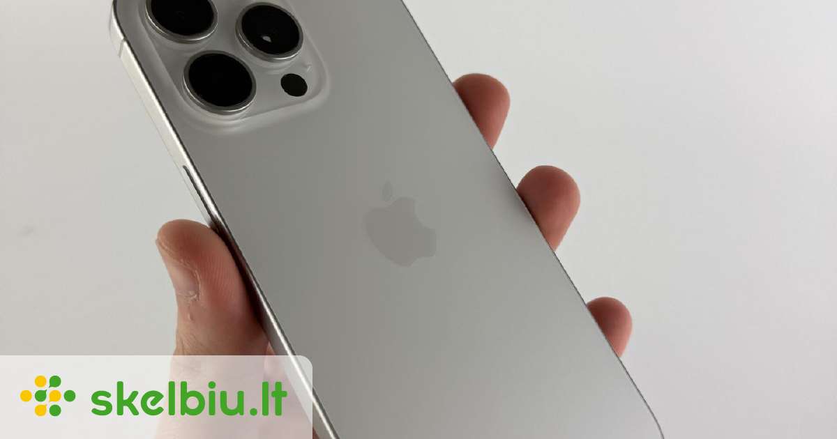 iphone 15 pro white skelbimai - Skelbiu.lt