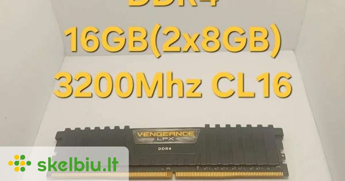 corsair vengeance lpx 16gb skelbimai - Skelbiu.lt
