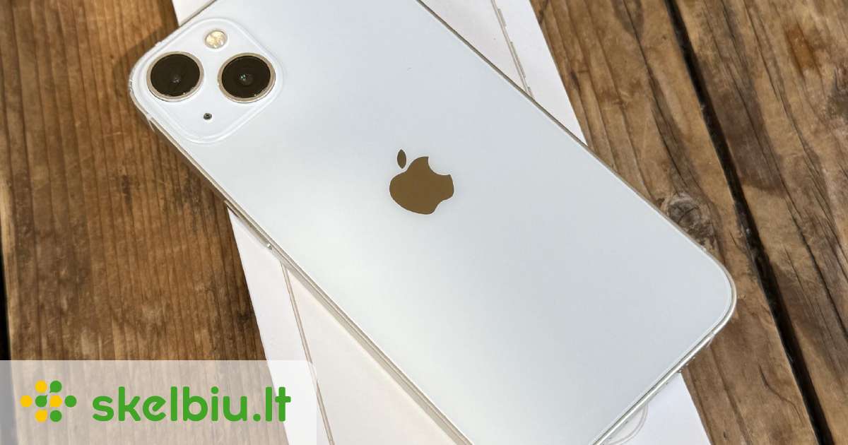 Apple iPhone13 128gb ホワイト 本体 iphone 13 128gb white skelbimai - Skelbiu.lt