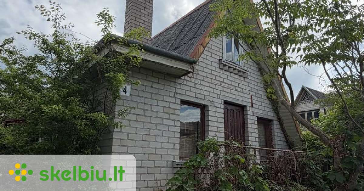 Cottage with garden in Jokūbavo k.