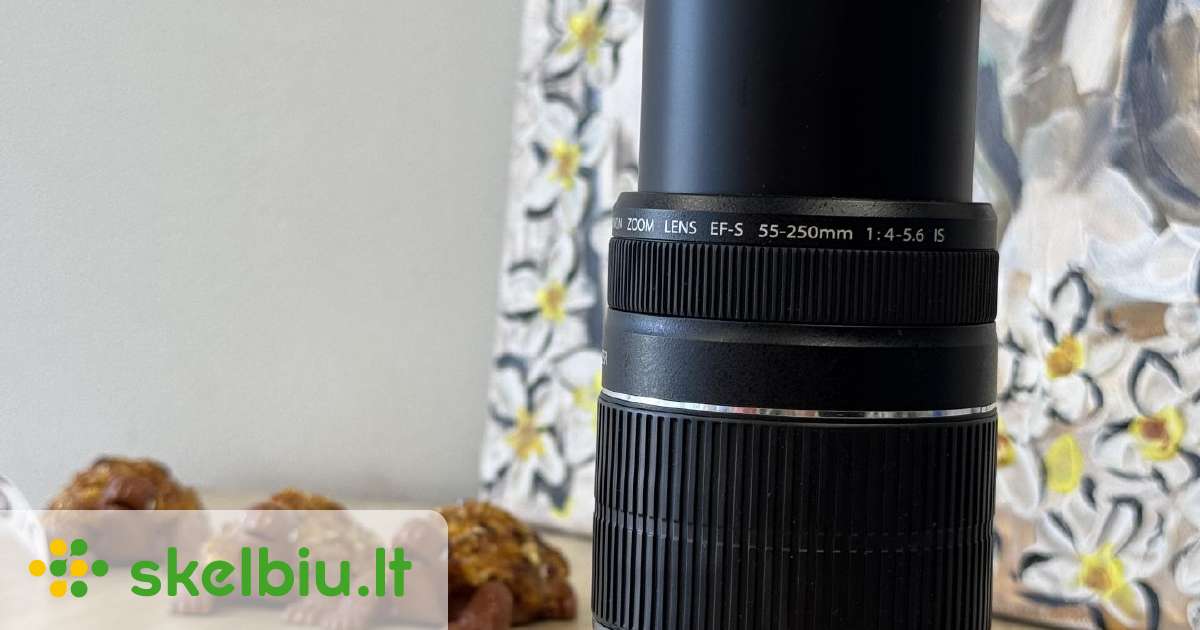 Canon EF-S 55-250mm IS 美品 canon 55 250mm skelbimai - Skelbiu.lt
