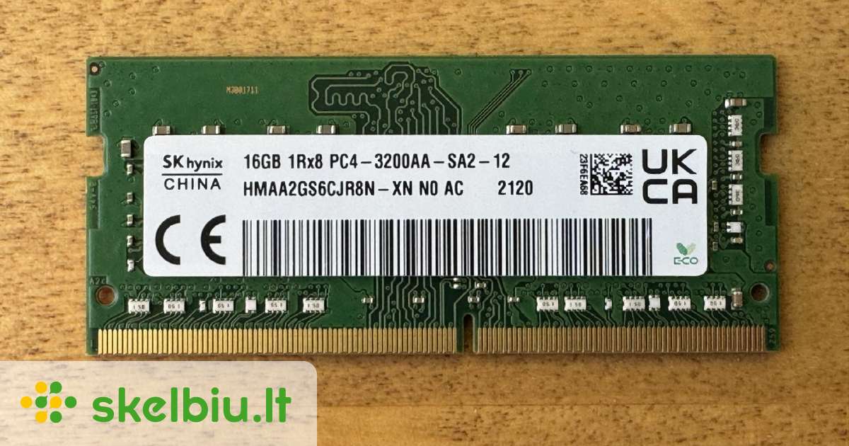 ddr4 sodimm 3200 16gb skelbimai - Skelbiu.lt
