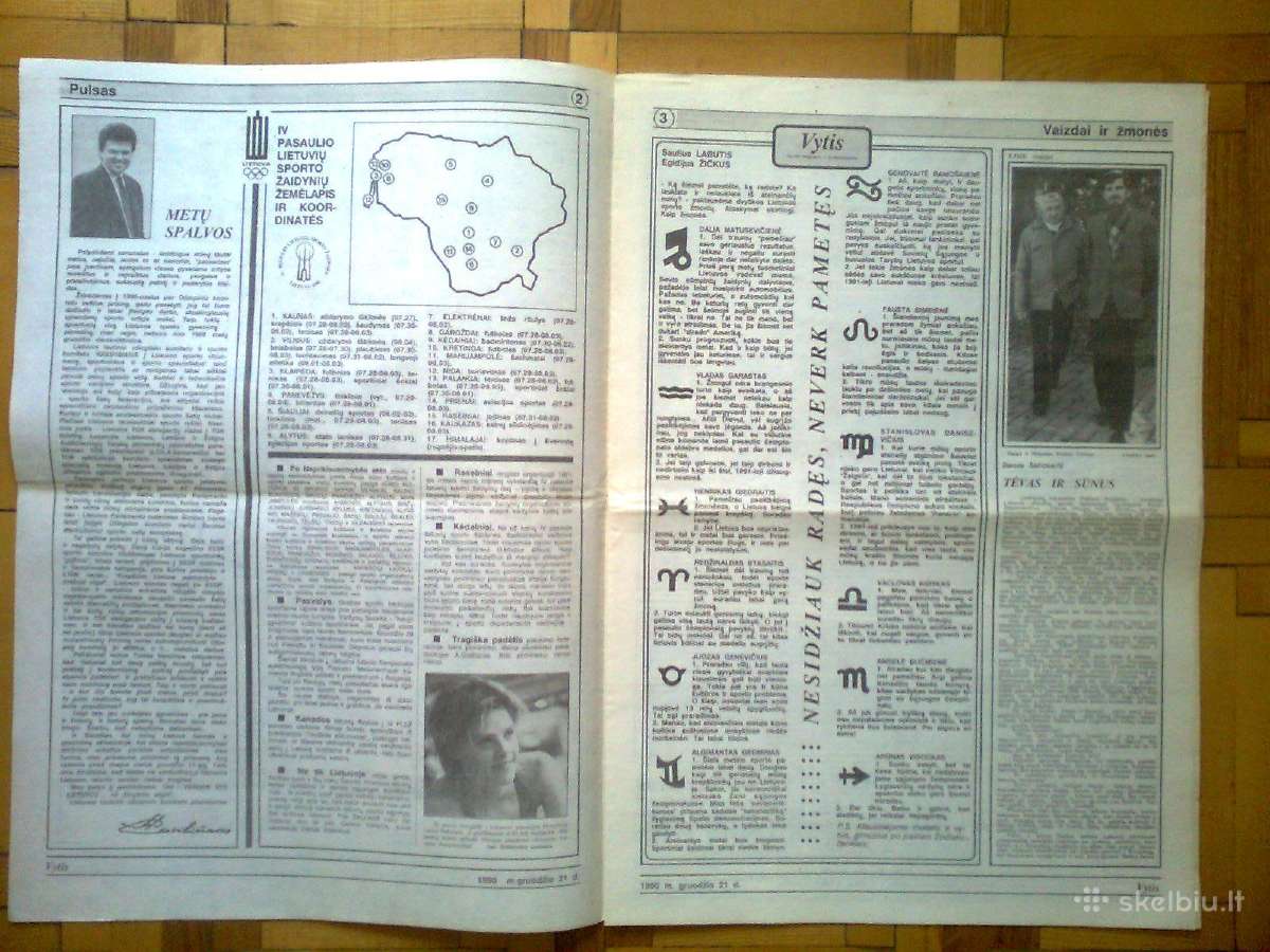 Sporto laikraštis "Vytis" 1990 metai - nuotraukos Nr. 6