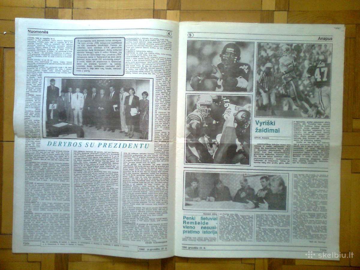 Sporto laikraštis "Vytis" 1990 metai - nuotraukos Nr. 7
