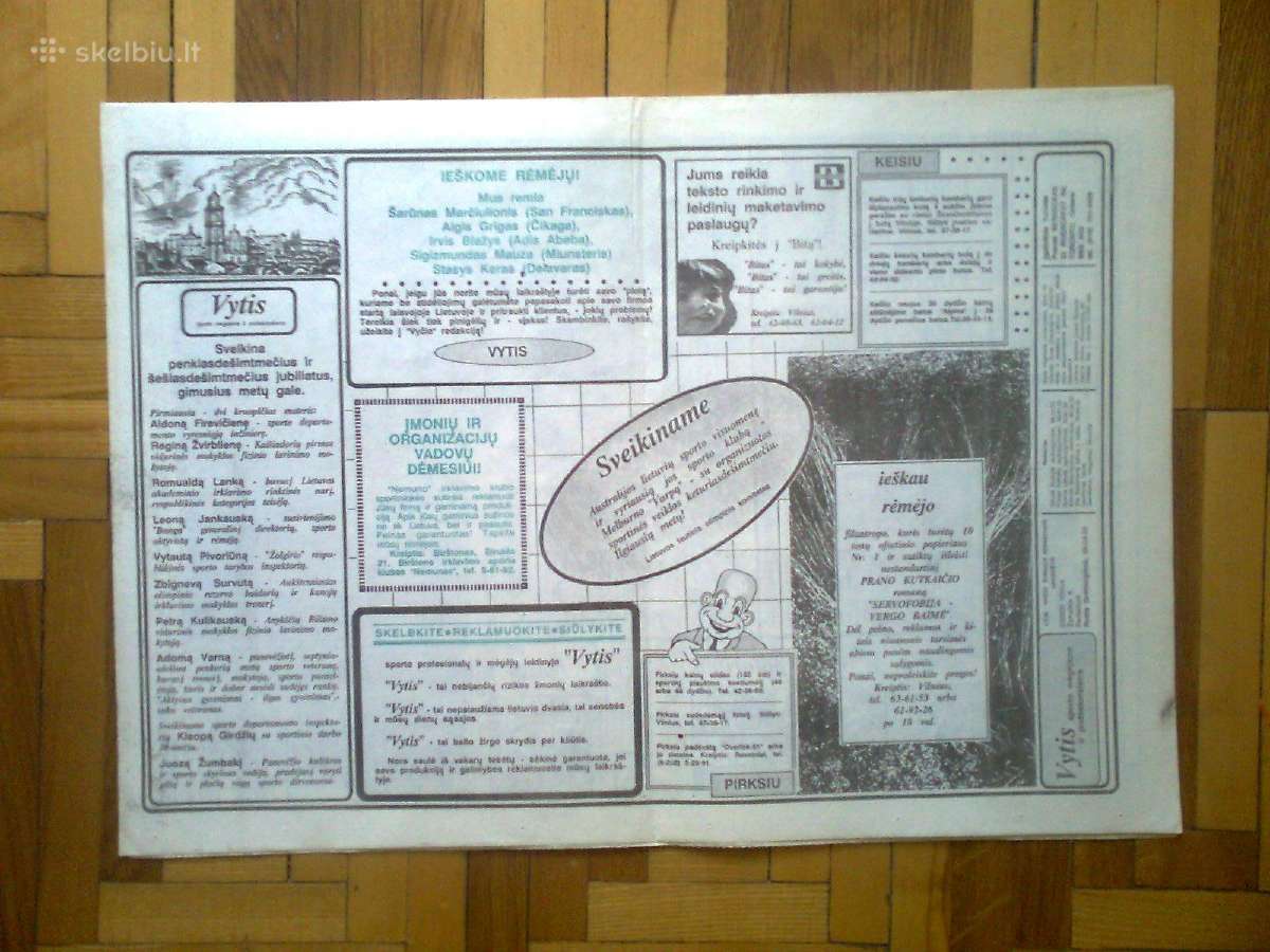 Sporto laikraštis "Vytis" 1990 metai - nuotraukos Nr. 9