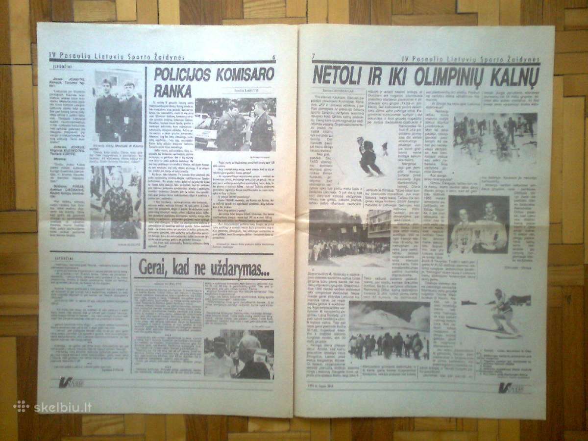 Sporto laikraštis "Vytis" 1991 metai - nuotraukos Nr. 5