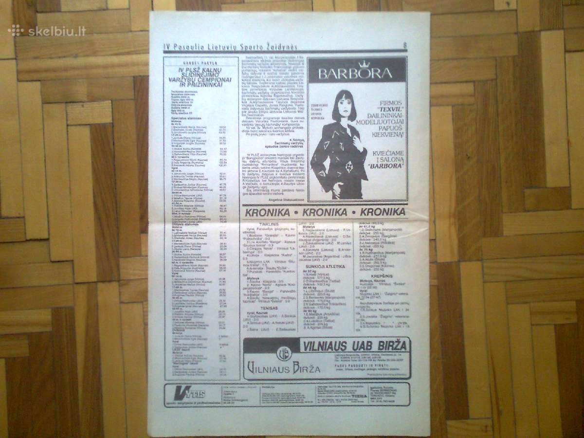 Sporto laikraštis "Vytis" 1991 metai - nuotraukos Nr. 6