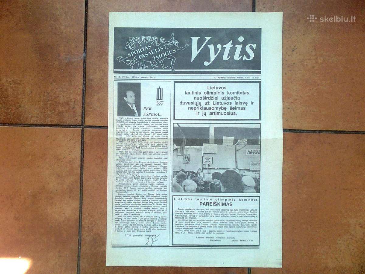 Sporto laikraštis "Vytis" 1990 metai - nuotraukos Nr. 10