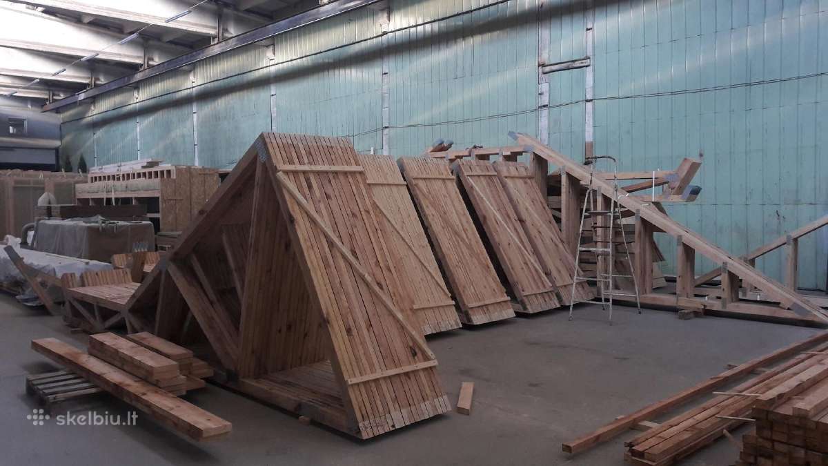 Stogo medinės konstrukcijos, santvaros - nuotraukos Nr. 4