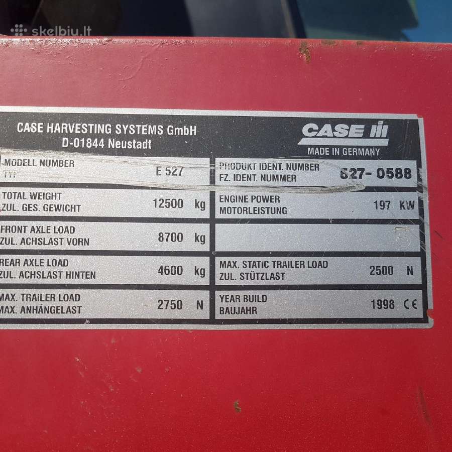 Case Ih 527 Ardomas Dalimis - nuotraukos Nr. 5