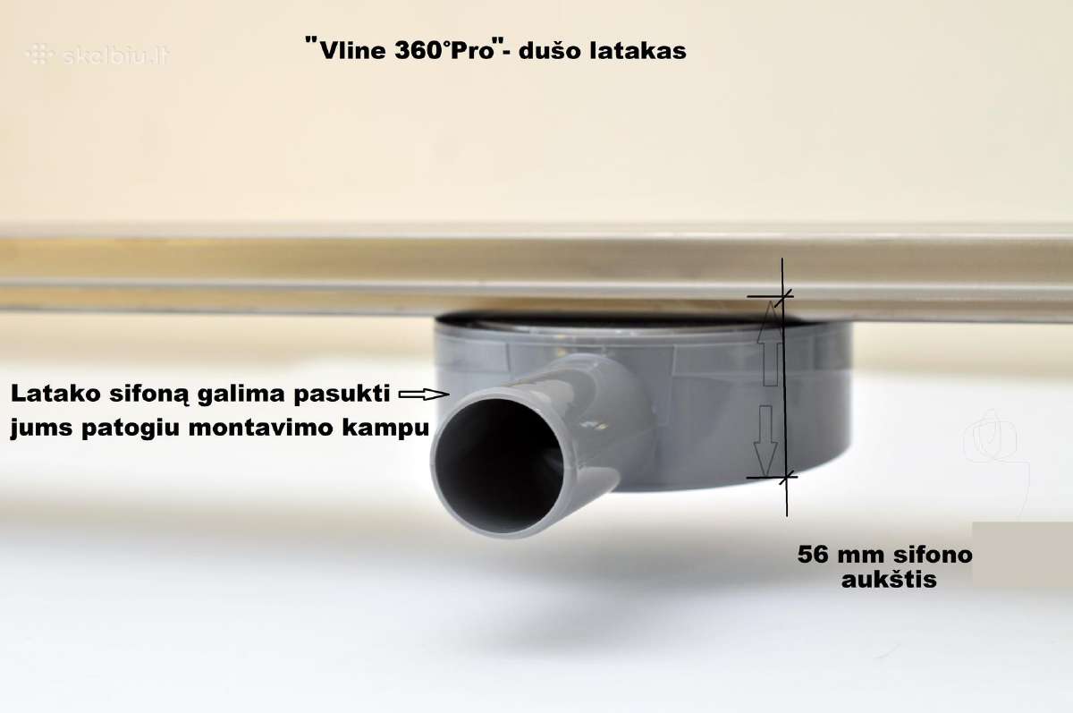 Dušo Latakas - trapas Sauso Tipo 360 Pro - nuotraukos Nr. 7