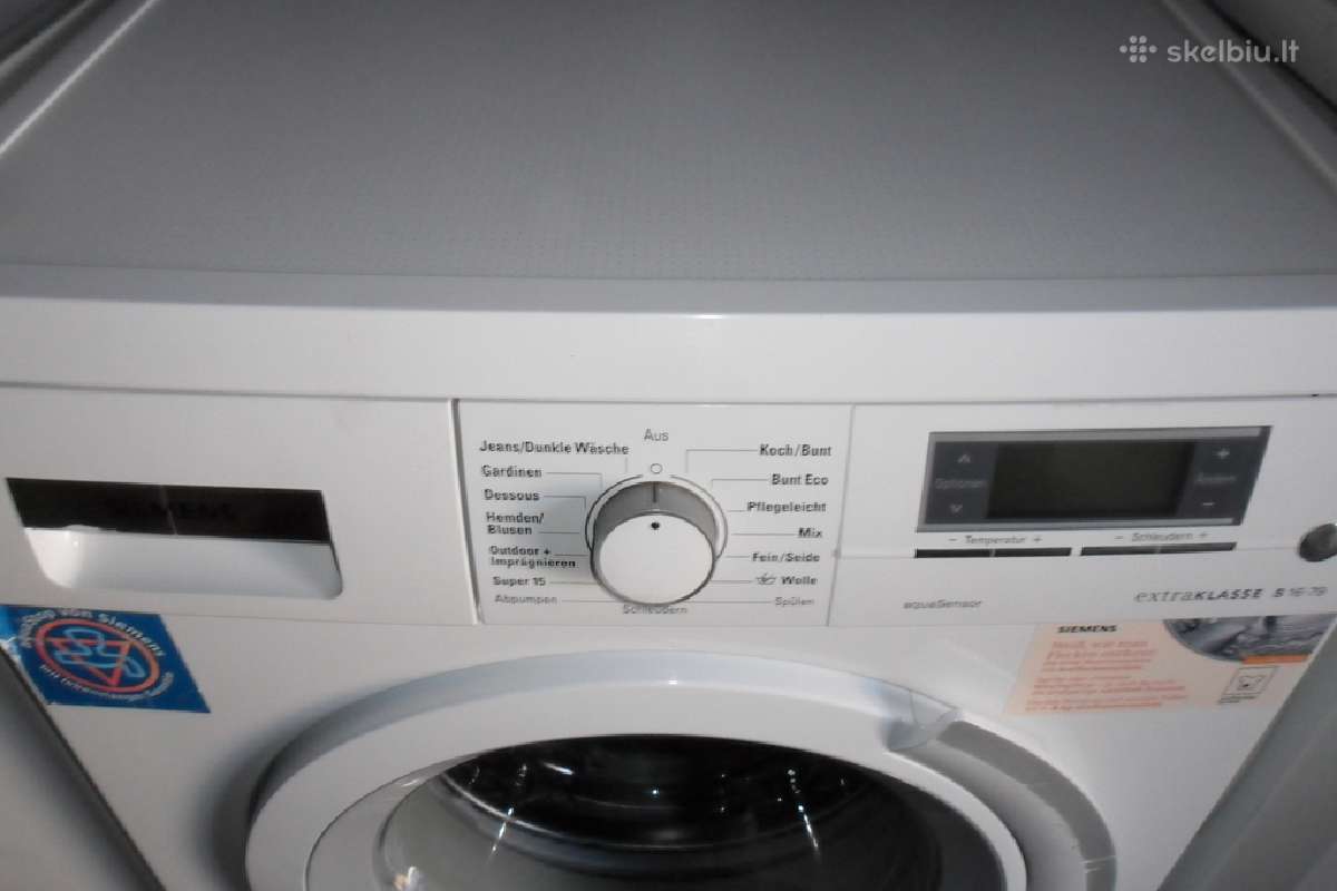 8 kg skalbimo masina siemens