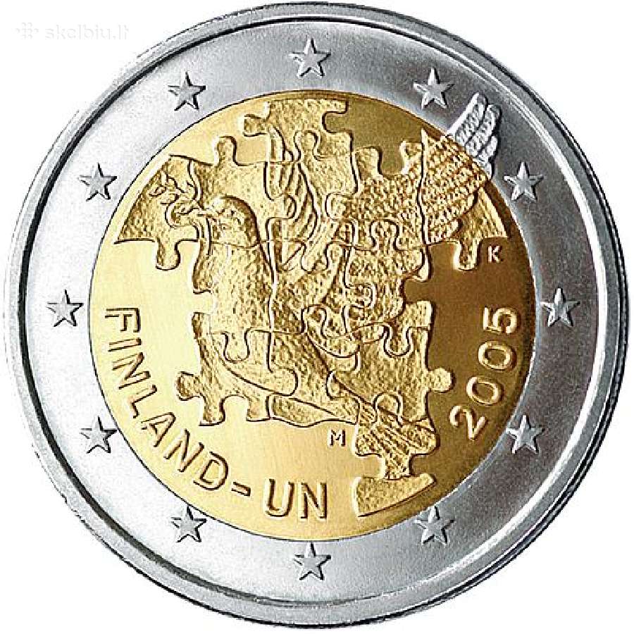 Suomijos proginės euro monetos - nuotraukos Nr. 37