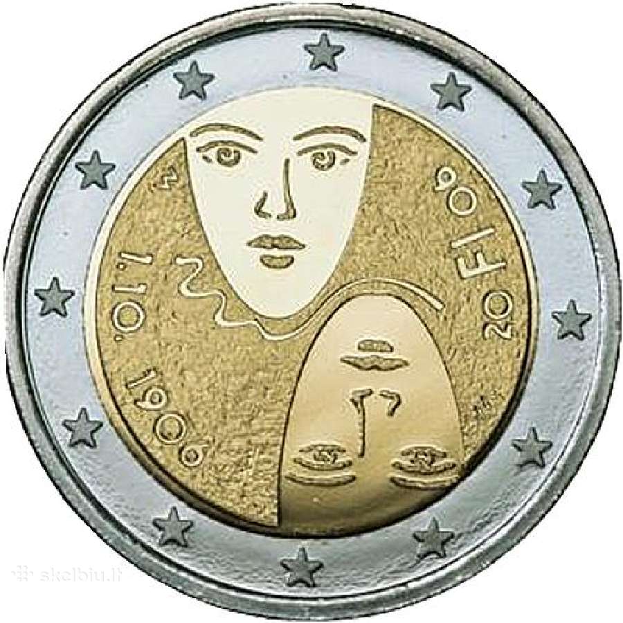 Suomijos proginės euro monetos - nuotraukos Nr. 36