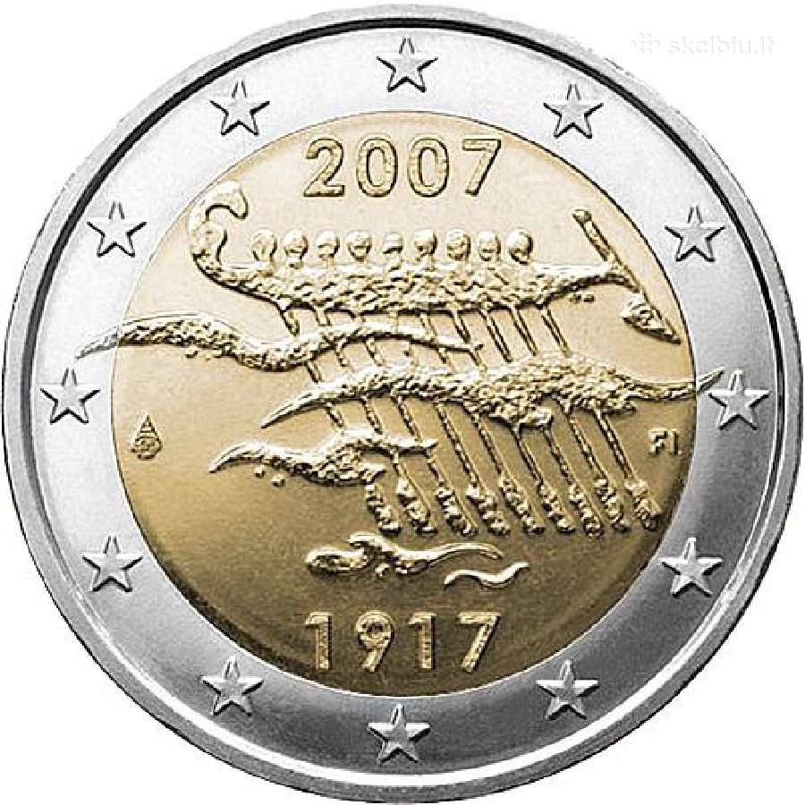 Suomijos proginės euro monetos - nuotraukos Nr. 34