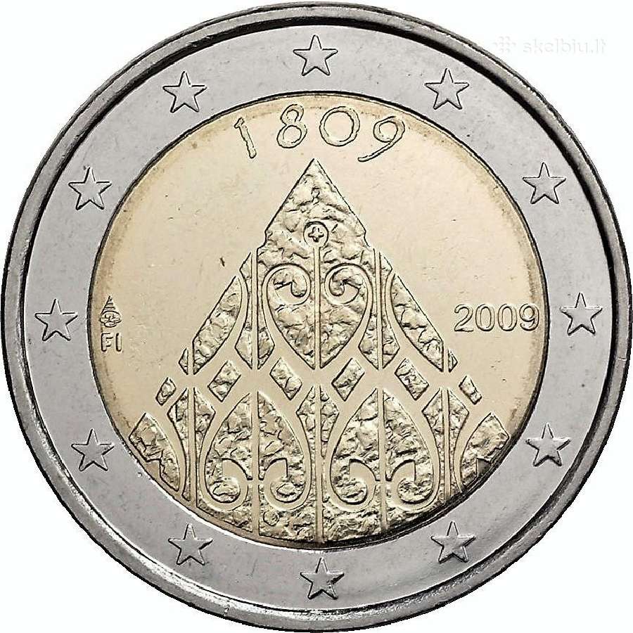 Suomijos proginės euro monetos - nuotraukos Nr. 31