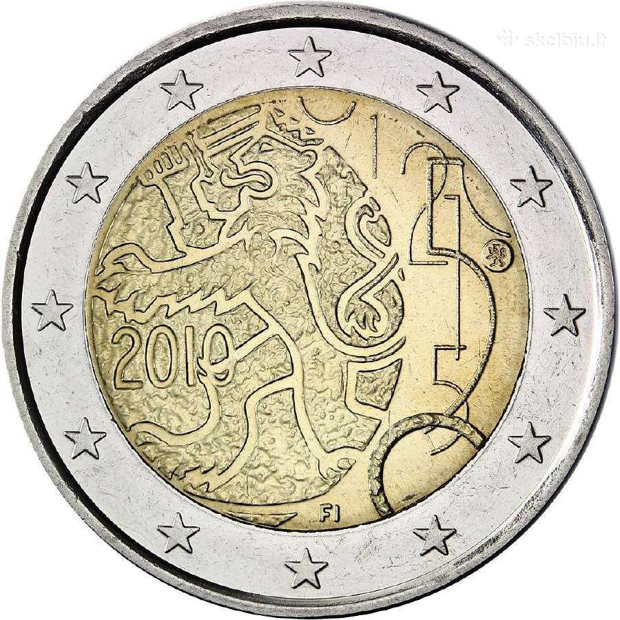 Suomijos proginės euro monetos - nuotraukos Nr. 30