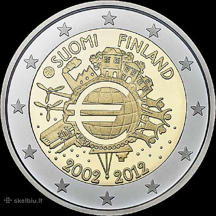Suomijos proginės euro monetos - nuotraukos Nr. 27