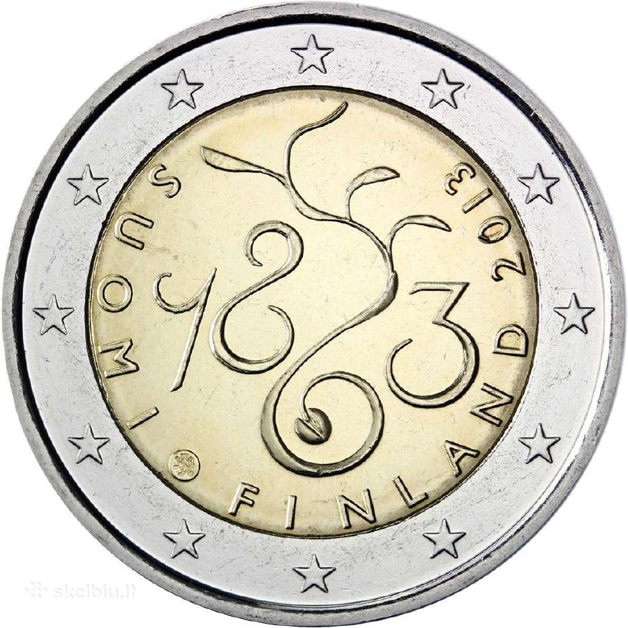 Suomijos proginės euro monetos - nuotraukos Nr. 25