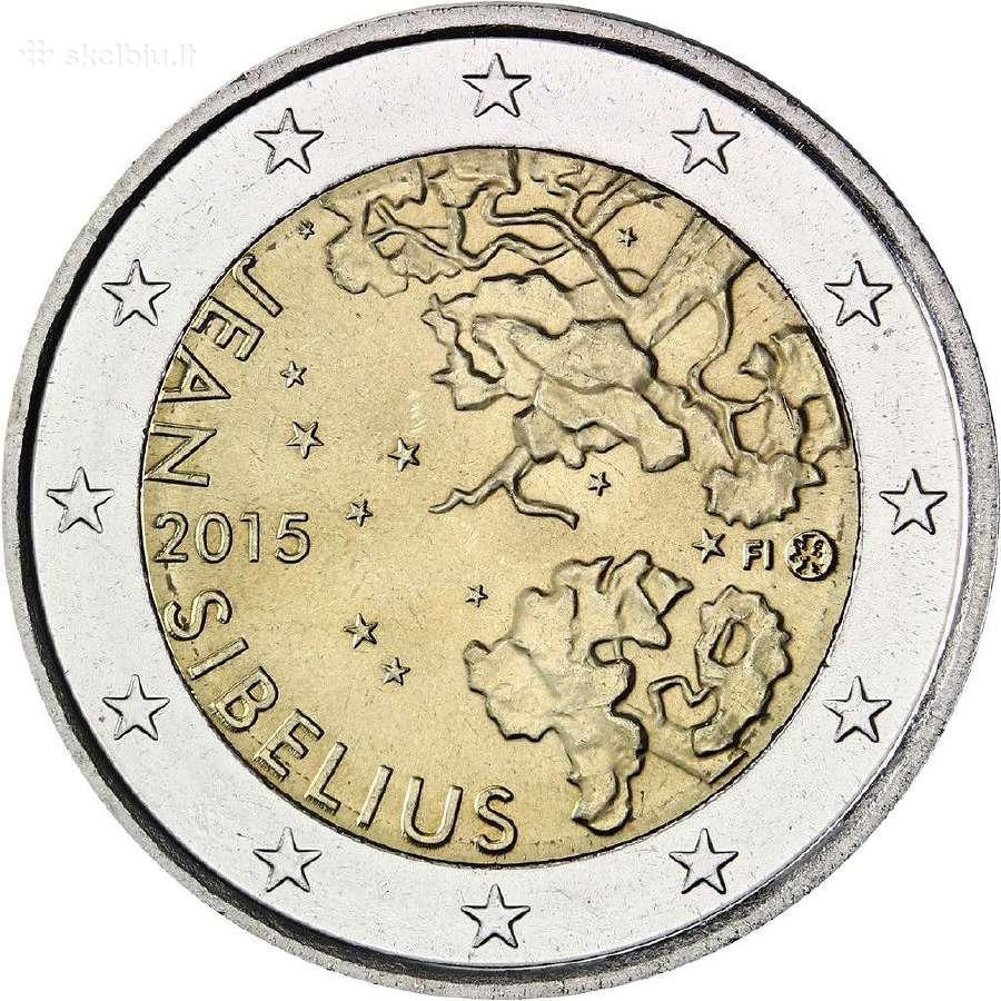 Suomijos proginės euro monetos - nuotraukos Nr. 21