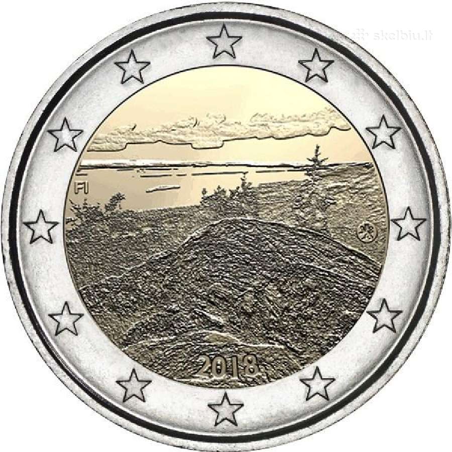 Suomijos proginės euro monetos - nuotraukos Nr. 16