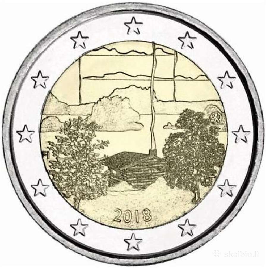 Suomijos proginės euro monetos - nuotraukos Nr. 15