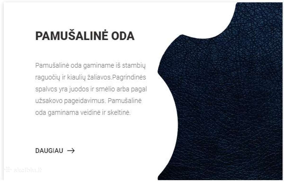 Natūrali oda medžiaga, odos tiekimas Mažmena-didme | Skelbiu.lt Natūrali oda medžiaga, odos tiekimas Mažmena-didme