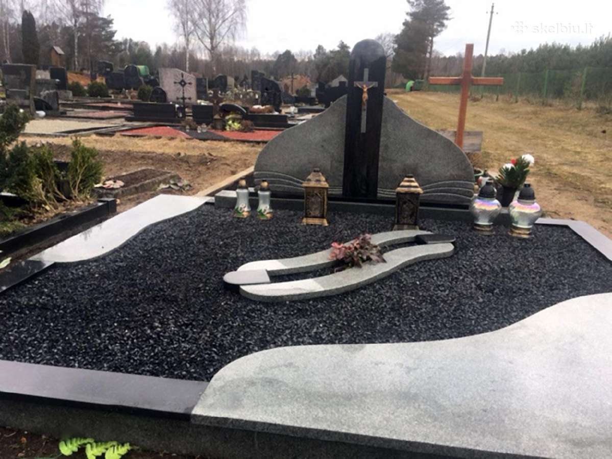 Paminklai plokštės kapams įrengimas atnaujinimas - nuotraukos Nr. 15