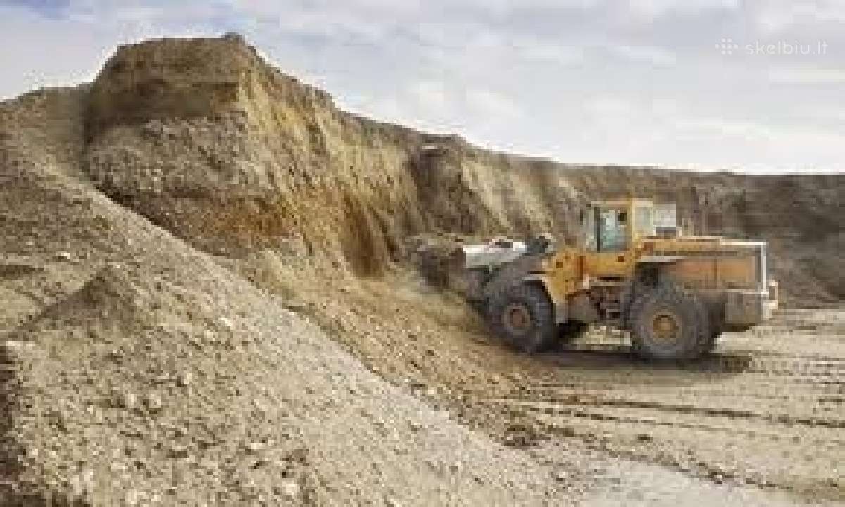 Įvairiais kiekiais žvyras smėlis skalda palangoje