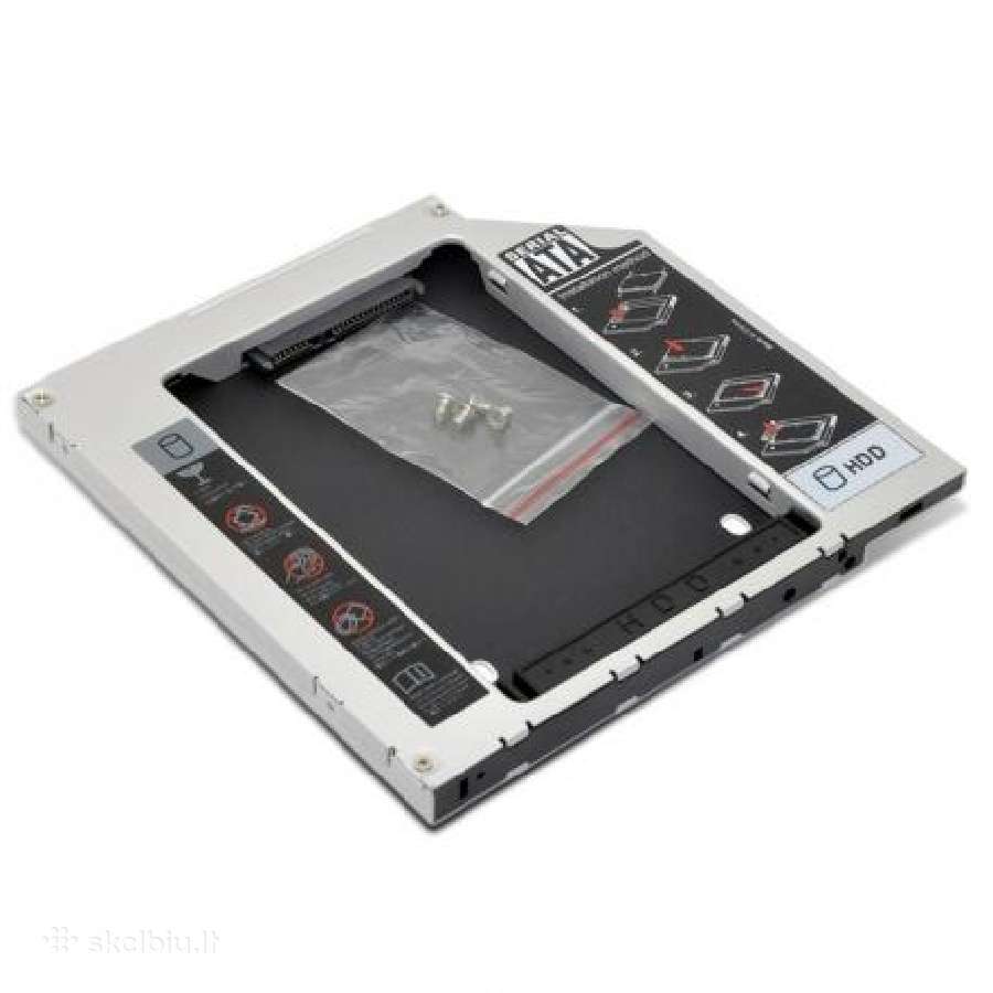 Adapteris / Perejimas / Caddy 9.5mm 2.5 HDD/SSD - nuotraukos Nr. 2