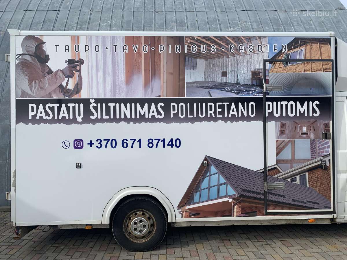 Poliuretano putos, Stogo, Perdangos Šiltinimas - nuotraukos Nr. 6