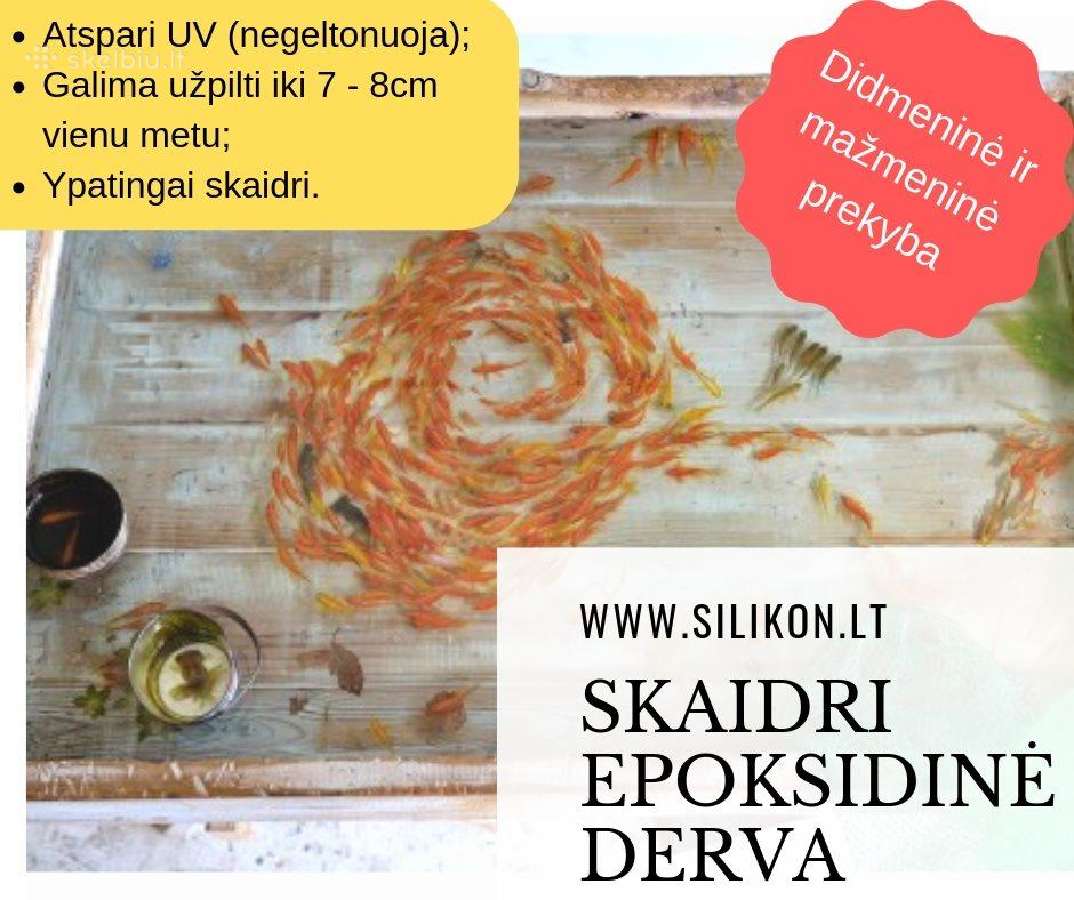 Skaidrus epoksidas- skaidri epoksidinė derva