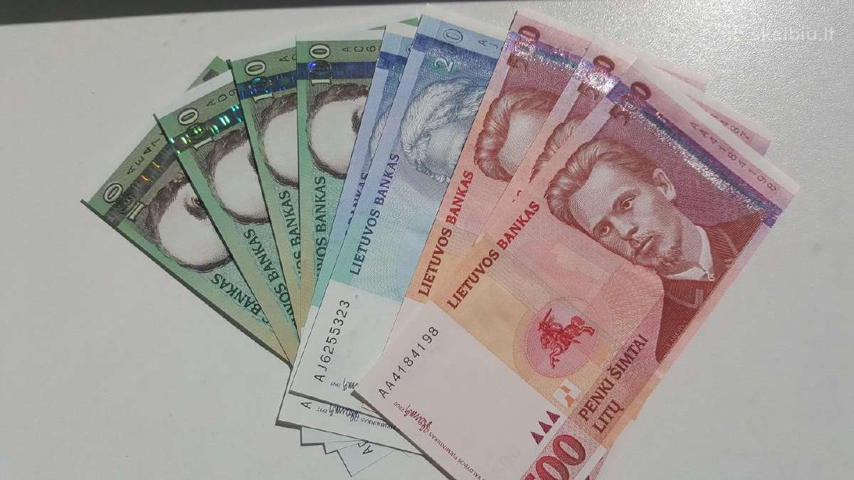 Litų banknotai (nauji) - nuotraukos Nr. 12