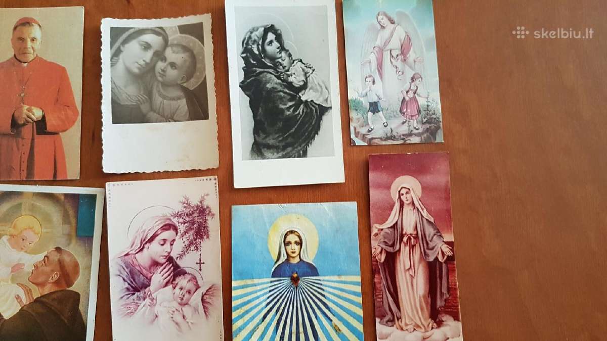 Senoviniai maldaknygių paveikslėliai Abrozdėliai - nuotraukos Nr. 3