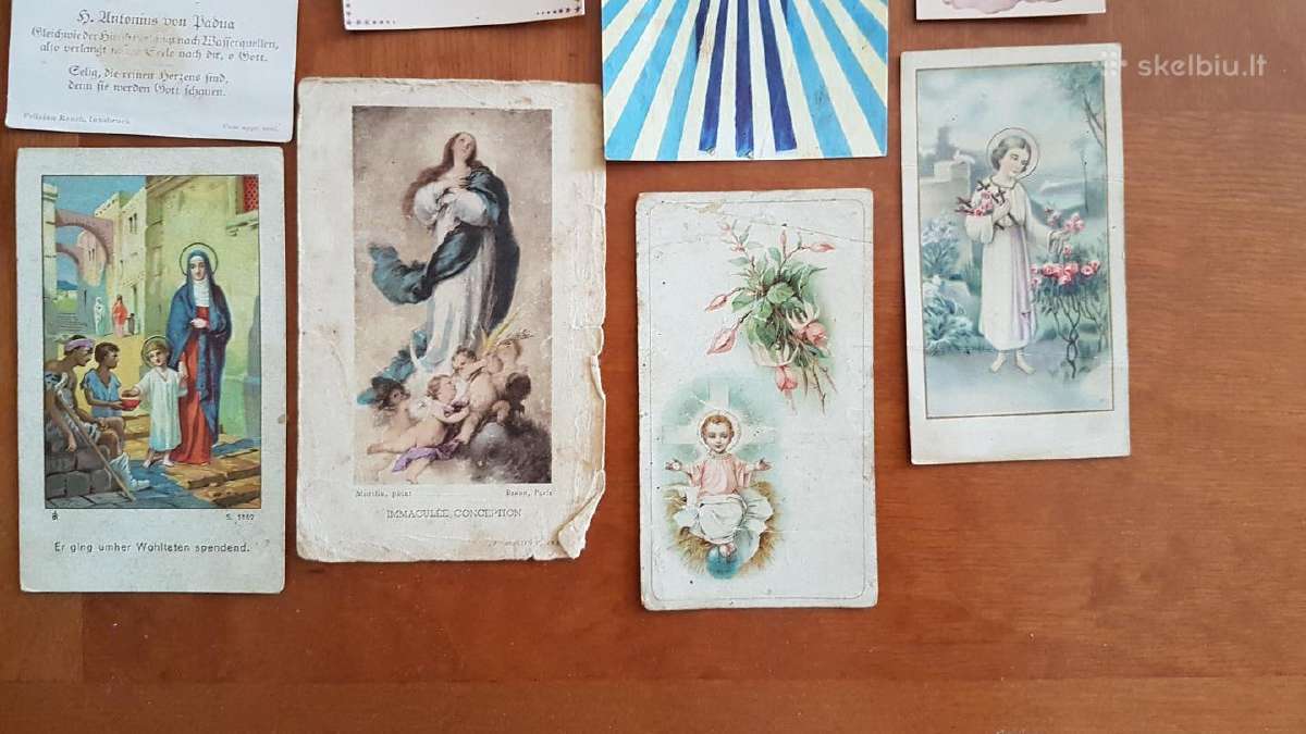 Senoviniai maldaknygių paveikslėliai Abrozdėliai - nuotraukos Nr. 4