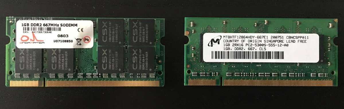 Ddr2 1gb du vienetai