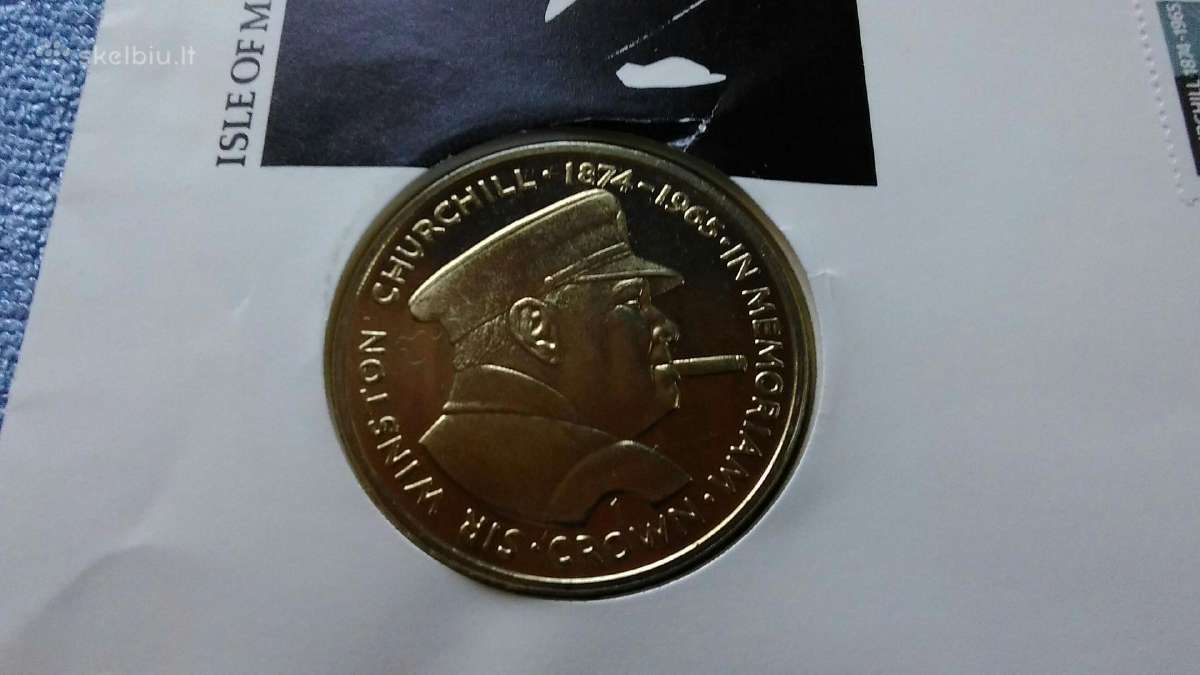 Moneta Isle of Man 1990m. 1 krona, cu-ni